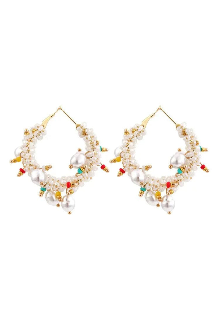 Metal Beaded Earrings