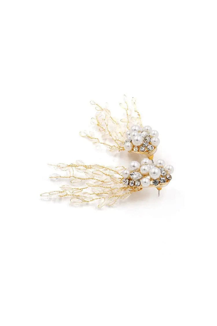 Melanie Crystal Tassel Earrings