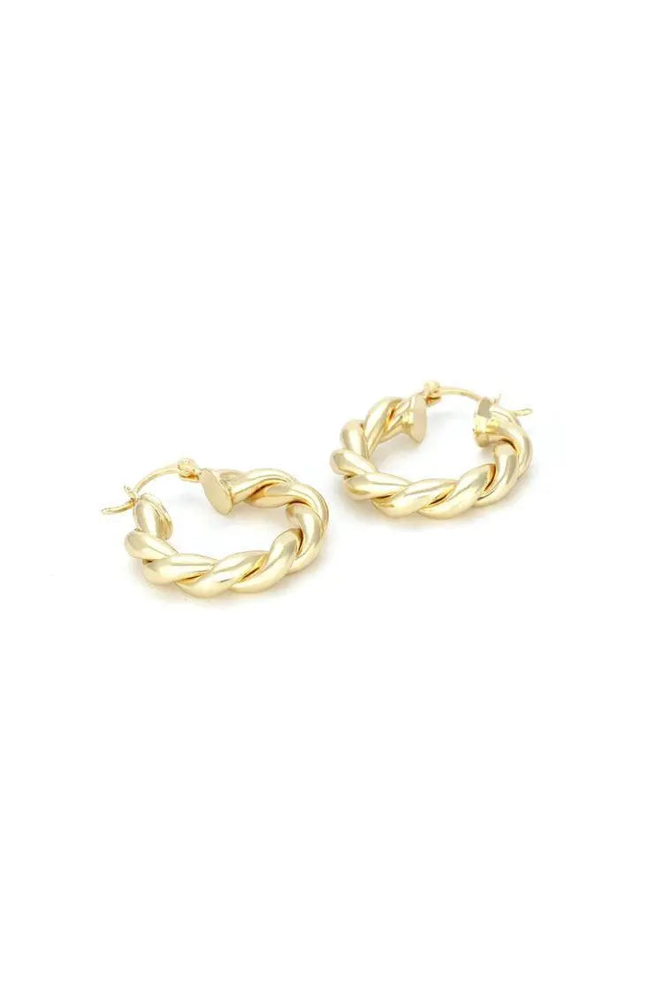 Maina Spiral Circle Earrings