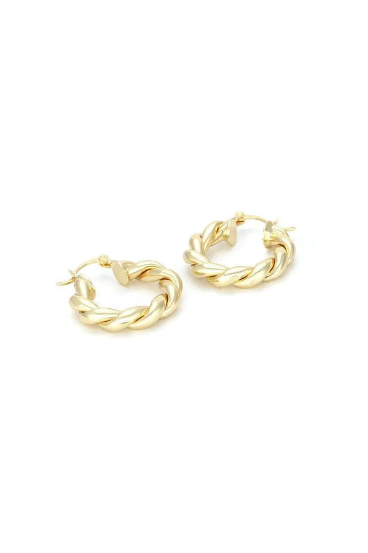 Maina Spiral Circle Earrings
