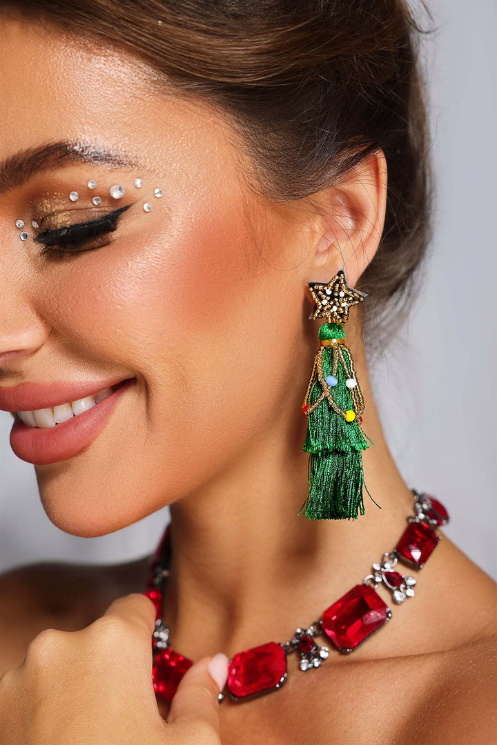 Scarlitt Star Tassel Earrings