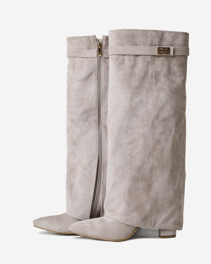 Lavista Suede knee high boots - Taupe